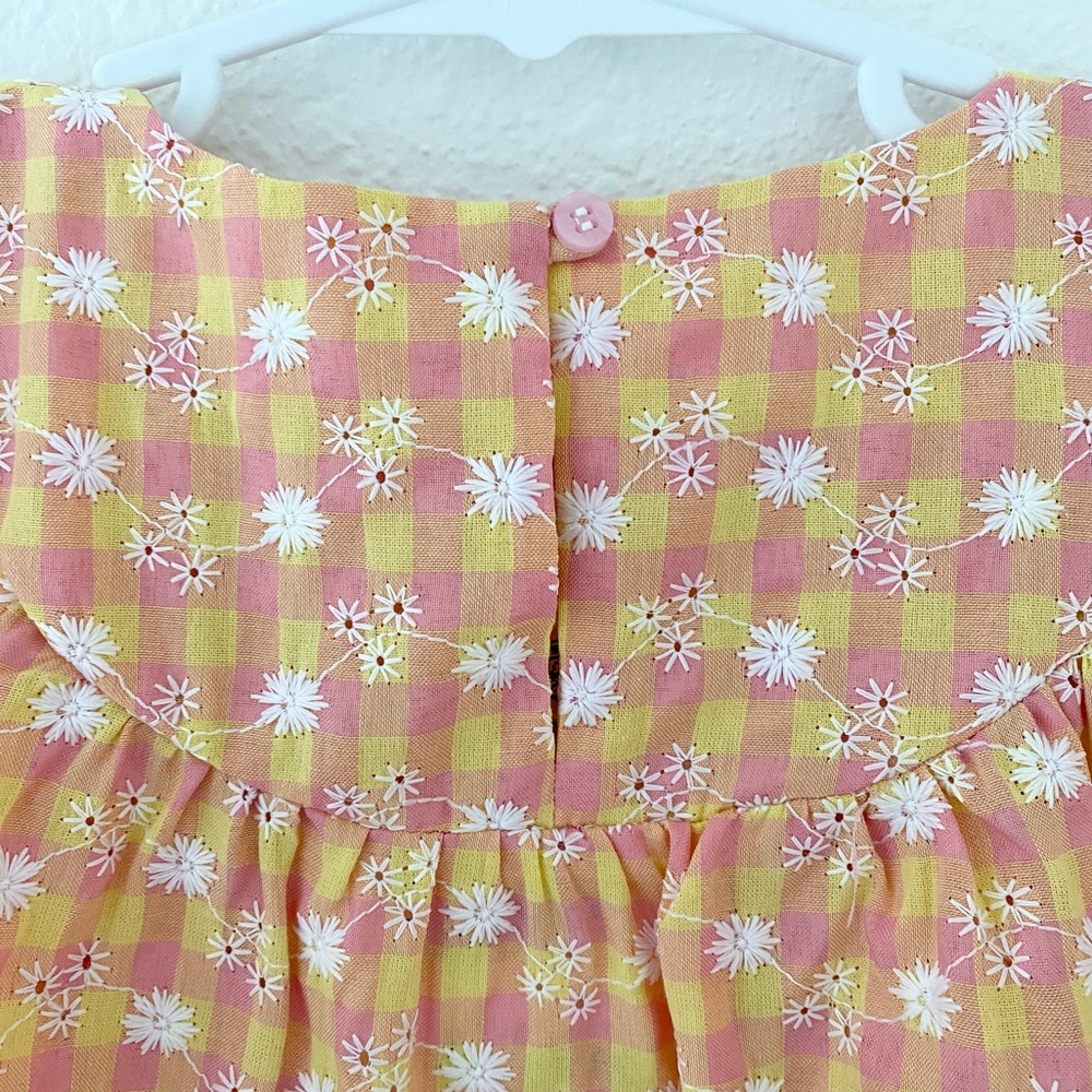 SOLD ZARA Kids | Gingham Daisy Midi Dress | 2-3T | NWT - Picture 4 of 5
